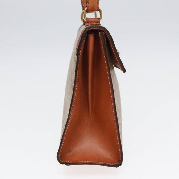 CELINE Macadam Canvas Hand Bag 2way Beige Auth 84755 - Picture 3 of 16